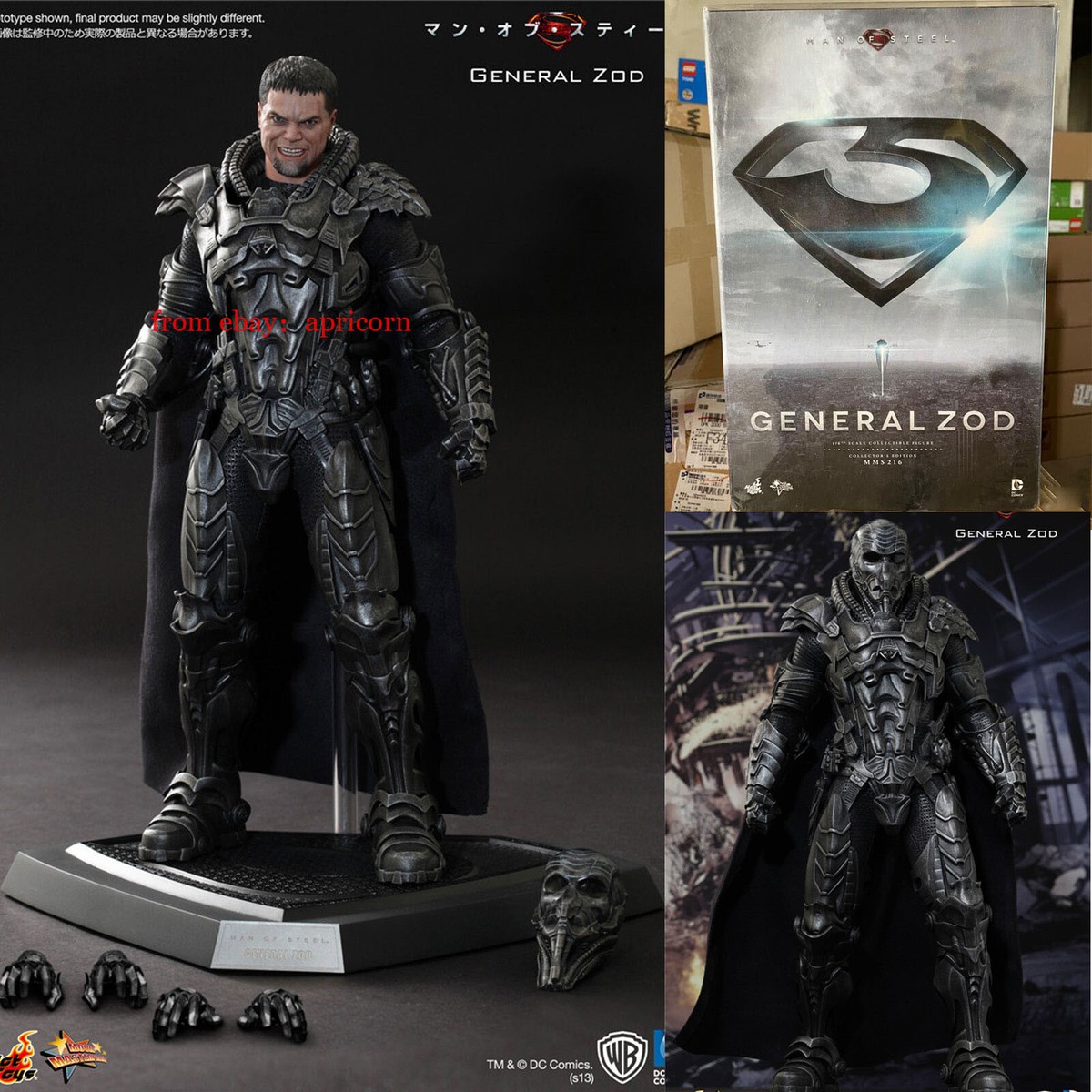 HOTTOYS 1/6 Superman Villain General Zod MMS216 Action Figure