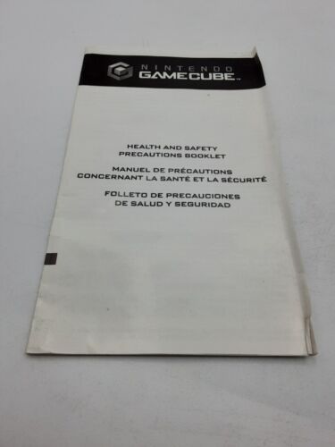 Livret manuel de précautions santé et sécurité Gamecube Nintendo - Version 6 lignes - Photo 1/1