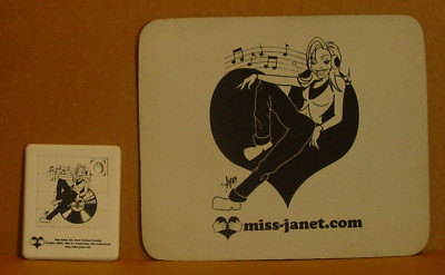 Janet Jackson - Mix it up puzzle & Mouse pad in Vg + cond.  Miss Janet Fanclub !