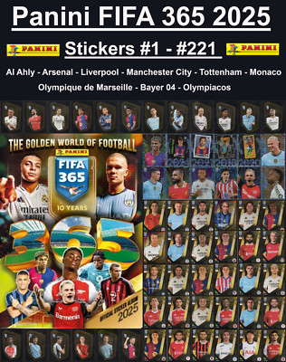 Panini FIFA 365 2025 Stickers #1 - #221
