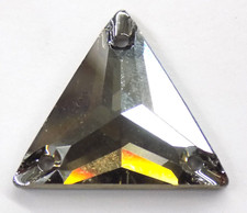  2 22mm Wholesale SWAROVSKI 3270 Triangle 3 hold Pendant Crystal Satin Foiled