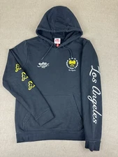 Kappa X Rolling Loud Men's M Los Angeles Hip Hop Concert Black Hoodie Back Hit