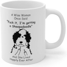 Funny Sheepadoodle Dog Mom Gifts for Women Puppy Lovers Mother's Day 2025 A Wise