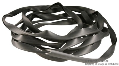 PLATTENUMRANDUNG, PO, SCHWARZ, 5,38 MM, 5 M, Kabeltüllen, Kabelmanagement