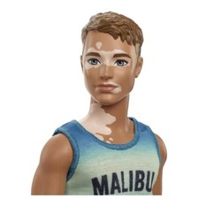 Barbie Fashionistas #192 KEN DOLL Vitiligo Skin Condition Awareness Malibu NEW