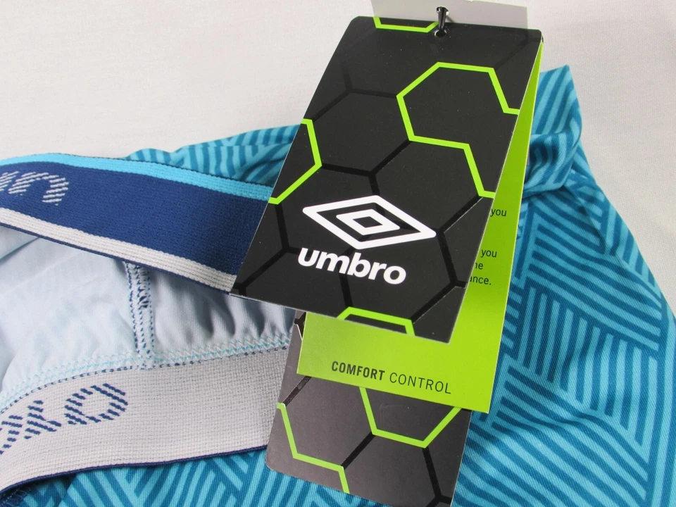 Calzoncillos boxer UMBRO Performance para hombre A RAYAS DIAMANTES VERDES azules talla grande Foto 4 de 4