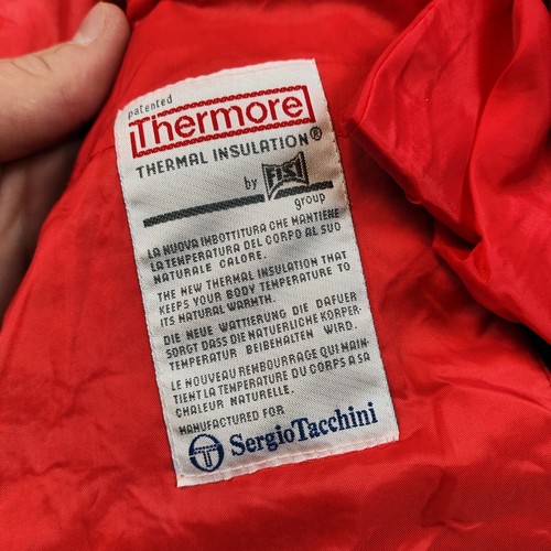 Vintage Sergio Tacchini Jacket Mens M Double Layer Lined Thermore Outdoors 90s - Picture 14 of 20