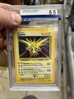 Zapdos 16/102 holo Rare Base Set Unlimited Pokemon 1999 WOTC BGS 6.5
