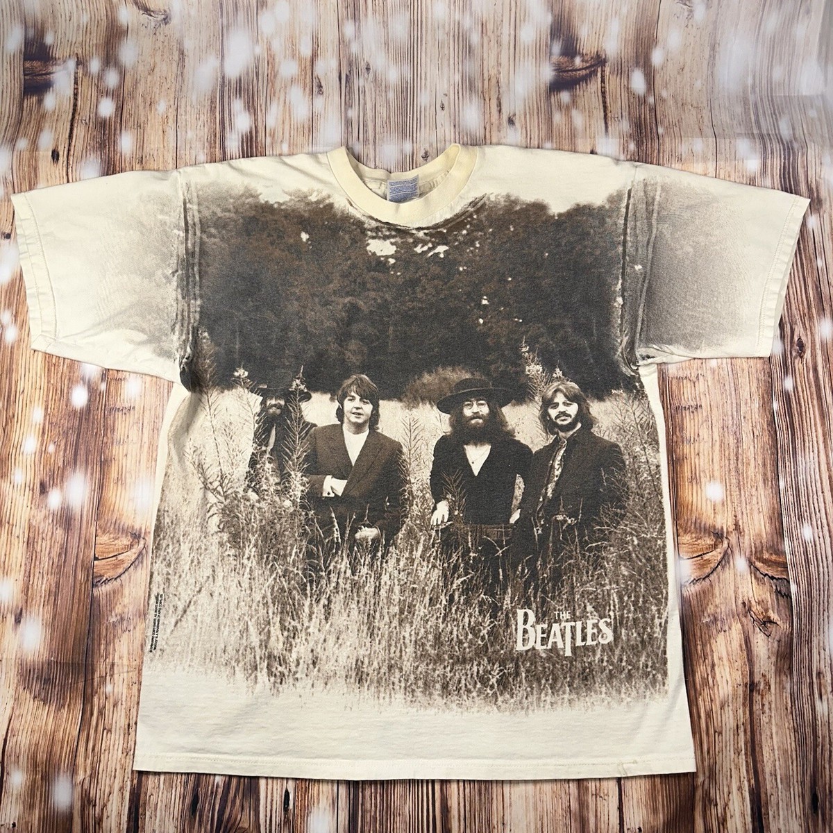 Vintage 90s The Beatles print T-shirt Size XL | eBay