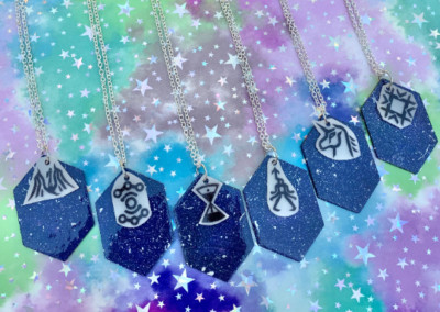 EXO M Chevron Galaxy Kpop Boy Band Necklace
