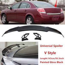 Fit For Saturn Aura 07-09 Trunk Lid Racing Spoiler Wing Universal Painted Black Fit For Saturn Aura 07-09 Trunk Lid Racing Spoiler Wing Universal Painted Black