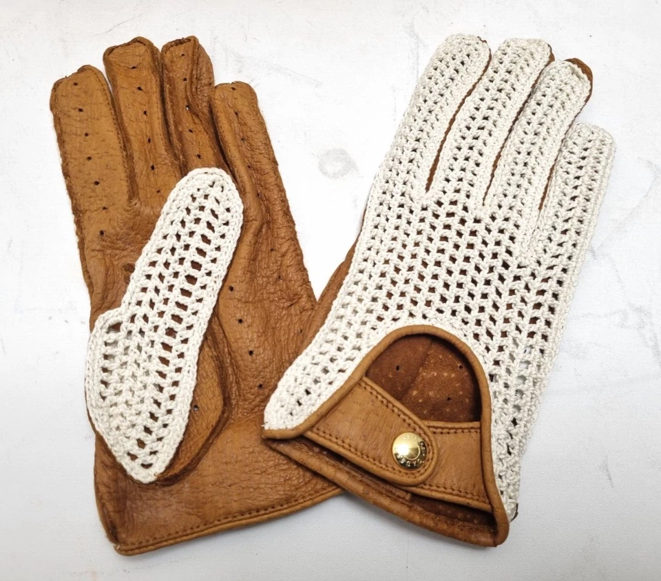 CAUSSE RIDER CORK Paire de gants de conduite crochet pécari homme taille 7.5 - Photo 2/4