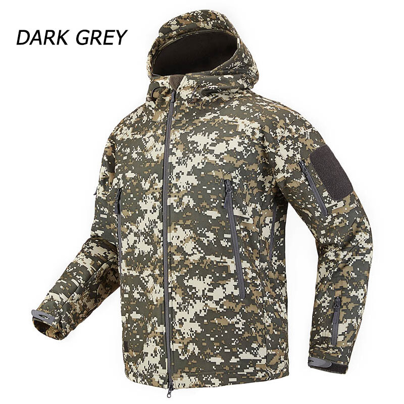 UK ESDY Shark Skin Soft Shell Men's Outdoors Military Tactical Coat ...