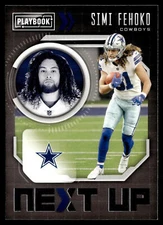 2021 Panini Playbook Next Up Simi Fehoko #NXT-SFE Dallas Cowboys