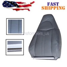 Driver/Passenger Top Lean Back Seat Cover Gray For 2003-2014.Chevy Express 1PCS