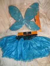 NEW light Blue fairy 2pc girl FAIRY costume  Girl Fairy dress up outfit