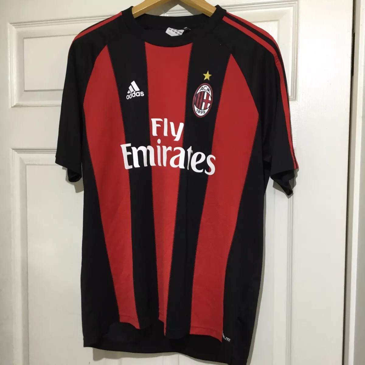 Fly Emirates ACM 1899 Adidas Soccer Jersey Men s Size SMALL eBay