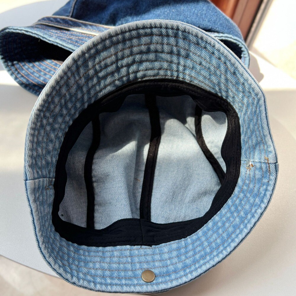 Show small facial features Basin cap Retro style Stack Cap New Bucket ...