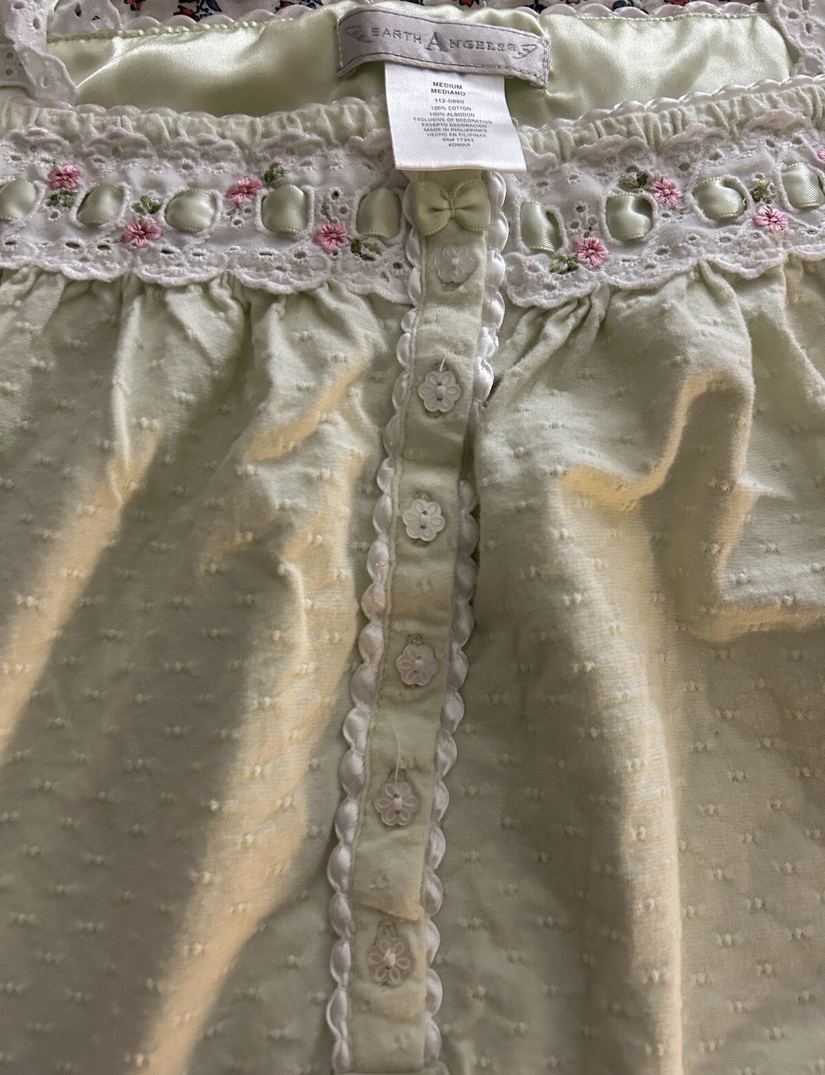 Women’s SZ M Earth Angels Beautiful Sleeveless Chemise/Nightgown~EC~