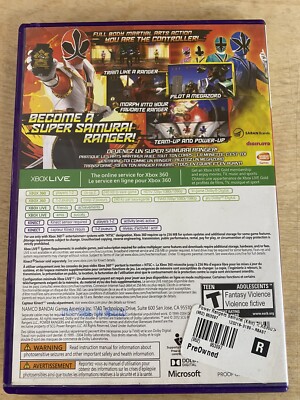 Power Rangers Super Samurai (microsoft Xbox 360) Disc In Good