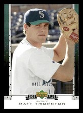 2002 Upper Deck #UD15 Matt Thornton /1125 UD Plus Hobby Seattle Mariners