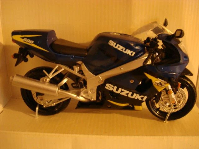 Suzuki GSX R 600 Blue Black Yellow Newray 1 12 Road Rider Collection