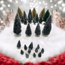 24 VINTAGE LEMAX & 4 Misc. Christmas trees bo...