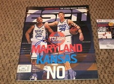 JASON WILLIAMS MIKE DUNLEAVY SIGNED ESPN MAGAZINE AUTOGRAPH DUKE BASKETBALL JSA