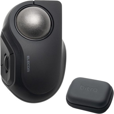 ELECOM bitra Trackball Mouse Quiet Index Finger Operation Bluetooth Wireless BK
