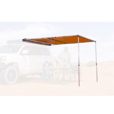 ARB 4x4 Accessories Touring Roof Rack 2.5m Black Awning w/ Hard Case & Light