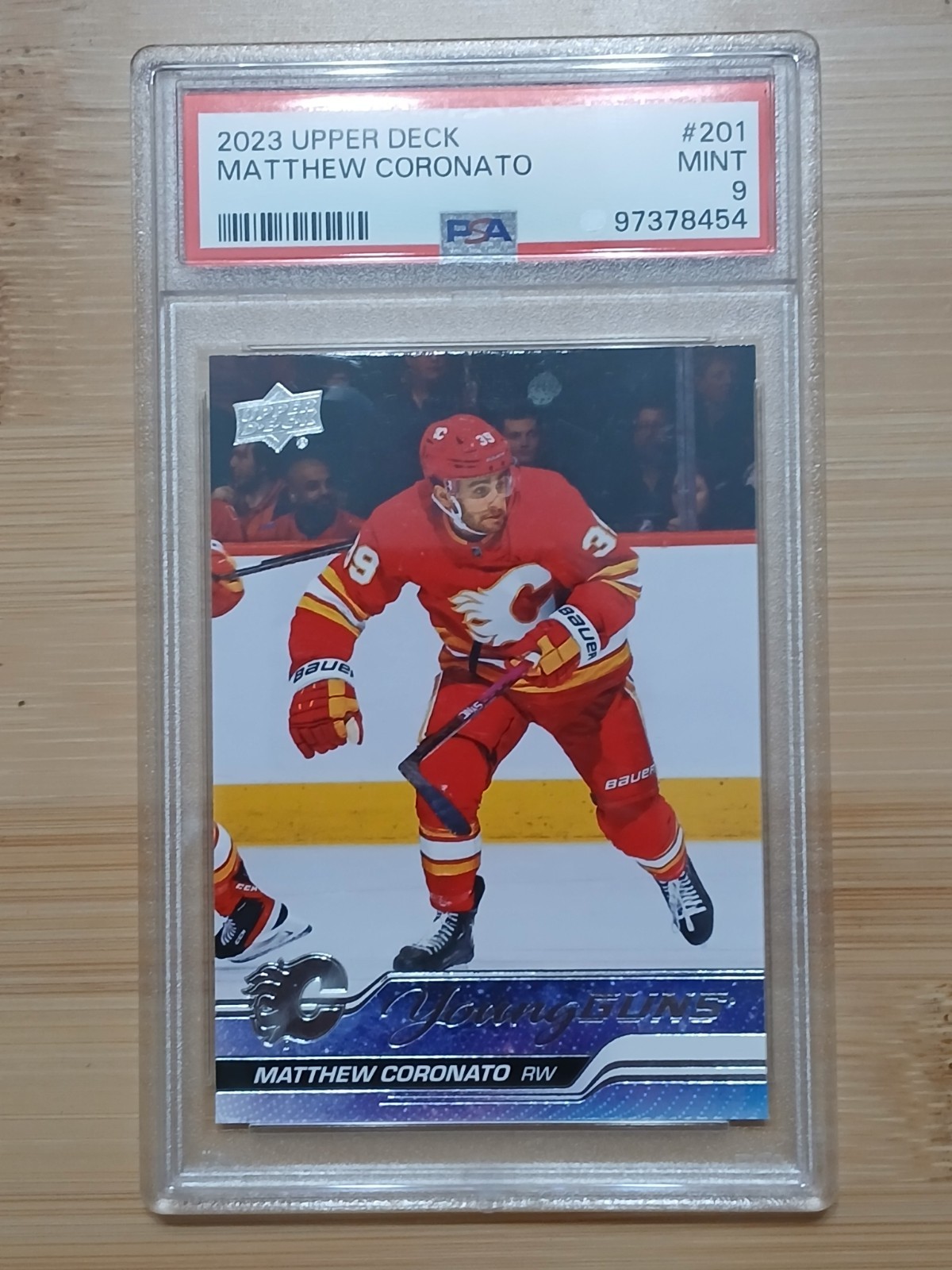 2023-24 Upper Deck Series 1 - Young Guns Matthew Coronato #201 PSA 9 Rookie Card