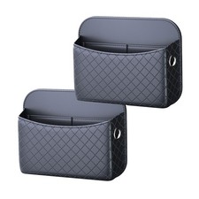 2 PCS Car Seat Side Storage Pocket Organizer Holder for Auto Door, Console, V...