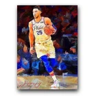 Ben Simmons #4 Art Card Limited 24/50 Edward Vela Signed (Philadelphia 76ers)