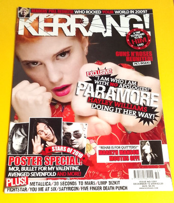 Kerrang! No.1291 - December 12 2009 - Paramore, My Chemical Romance, Metallica