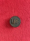WWI WW1 Era US Army Screw Back US Collar Disc Military Insignia Pin