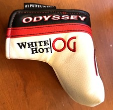 Odyssey White Hot OG Large Blade Putter Headcover Golf Club, 520181 , VGC, 9-10