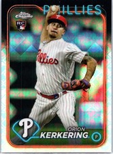 2024 Topps Chrome Logofractor Edition #180 Orion Kerkering Philadelphia Phillies