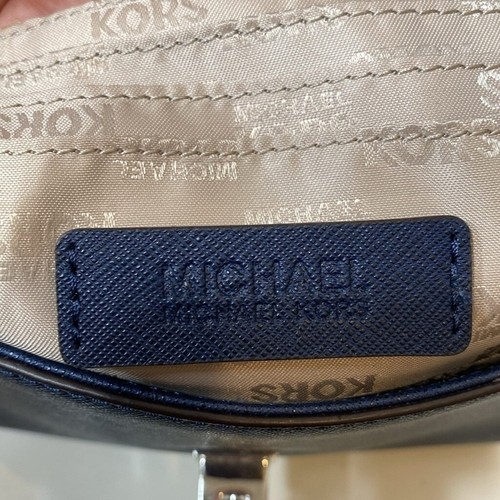 Michael Kors Callie Extra-Small Crossbody Handbag Satchel Navy - Picture 4 of 12