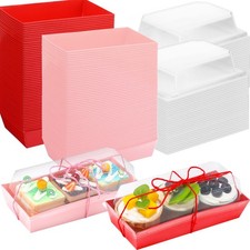Layhit Valentines Charcuterie Boxes with Clear Lids and Rope Valentine's Day...