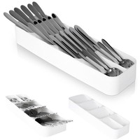 Besteckeinsatz Weiß 39X11,5Cm Besteckkasten Schmal 5 FäCher Vilde 229010-B