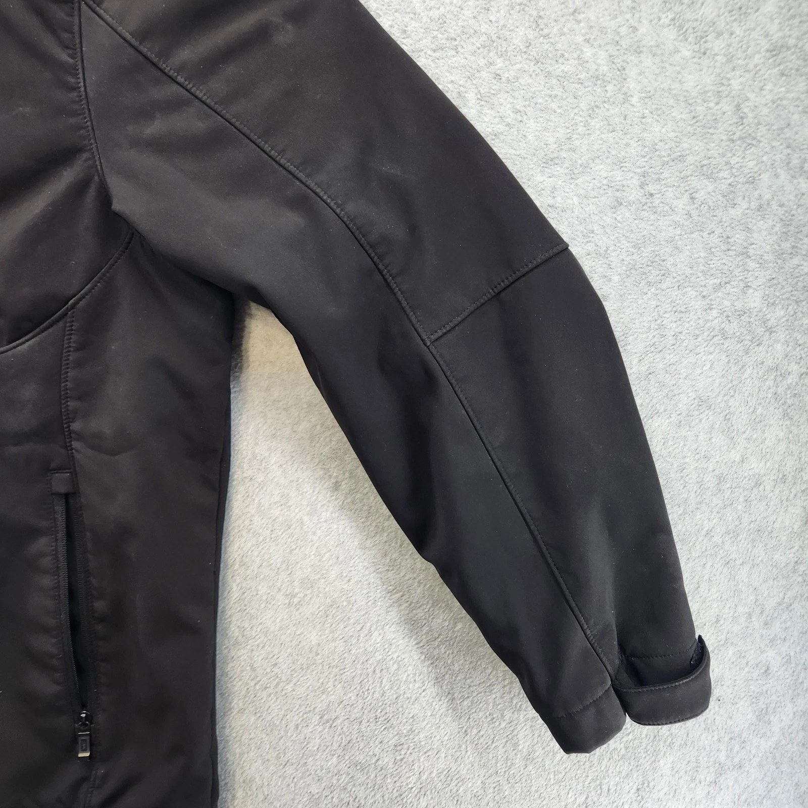 Weatherproof Jacket Mens 2XL Black Softshell Fleece Lined Zip Pockets Casual image 5