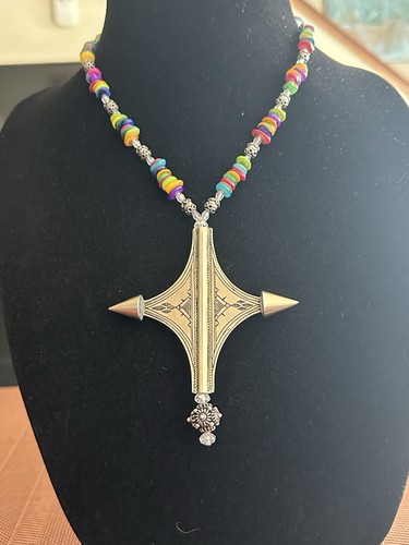 Old Tuareg Keep-Air Wedding Cross Necklace