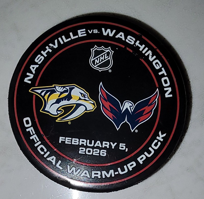 Nashville Predators vs Washington Capitals 2-5-2026 Warmup Puck 