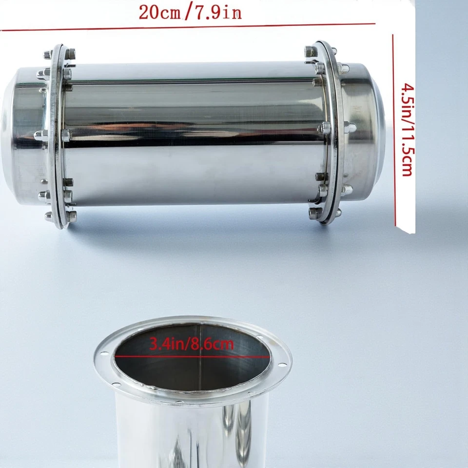 Time Capsule Container Anti Corrosion Waterproof Stainless Steel Capsule Gift - Image 3 of 4