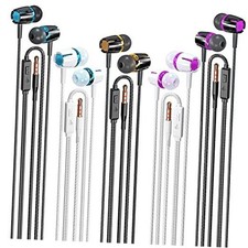 Wired Earbuds 5 Pack, Earbuds Headphones with Microphone, Earphones Five Color
