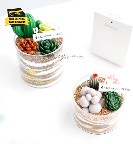 10Pcs Succulent Cactus Plant Flower Silicone Resin Candle Soap Mold for Scented - Picture 8 of 9