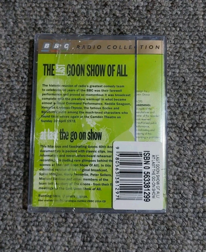 The Last Goon Show Of All At Last BBC Radio Collection Audio Cassette Tap - Image 2 of 3