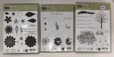 3 STAMPIN' UP KITS FLOWER PATCH WHAT I LOVE SHELTERING TREE 44 TOTAL PIECES