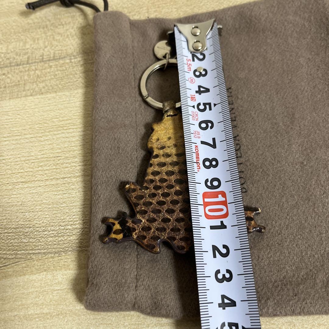 BOTTEGA VENETA Frog Keyring Python bag charm good… - image 8