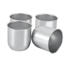 4.25" Push Through Center Caps for Trailer Truck RV Wheel Rims 4Pack Silver